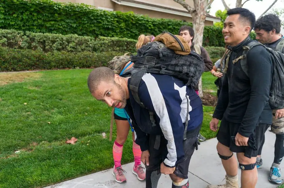 Group of ruckers rucking together