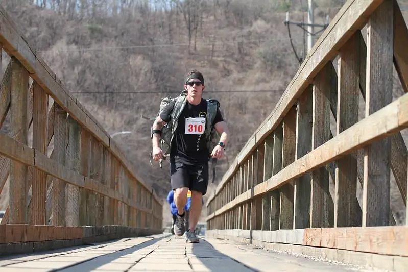 Man rucking while wearing rucksack: Calories Burned Calculator