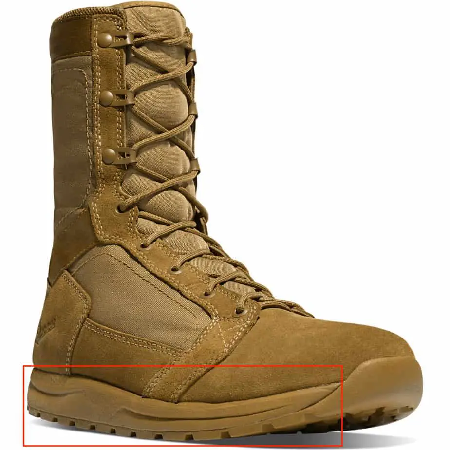 illustration of the Danner tachyons boots' Footbed