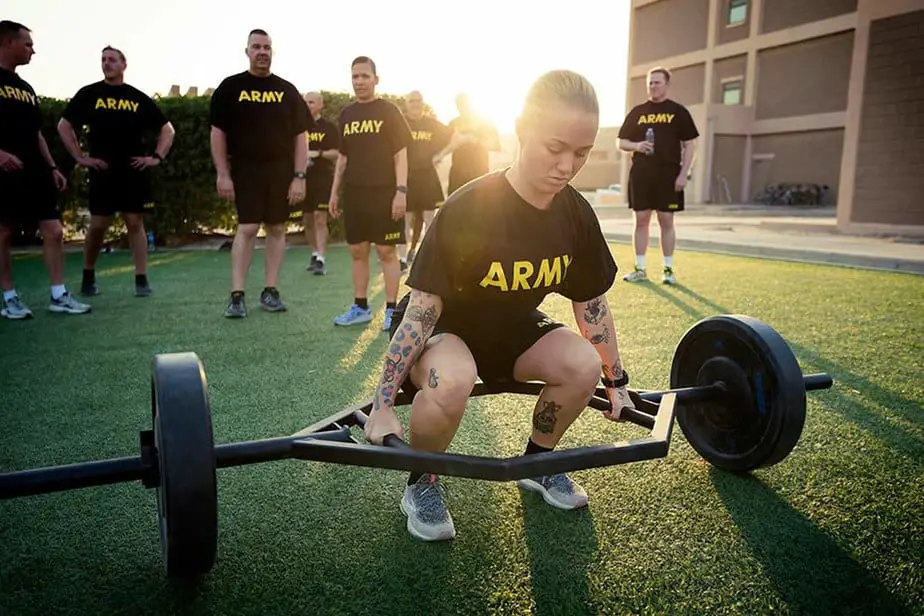 Capt. Jerritt Larson preforming a "standing power throw"