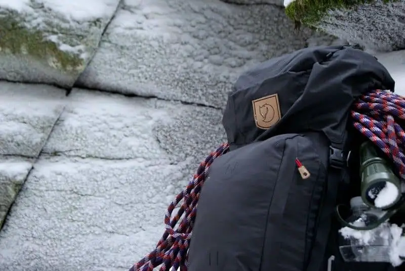 Close up photo of a rucksack