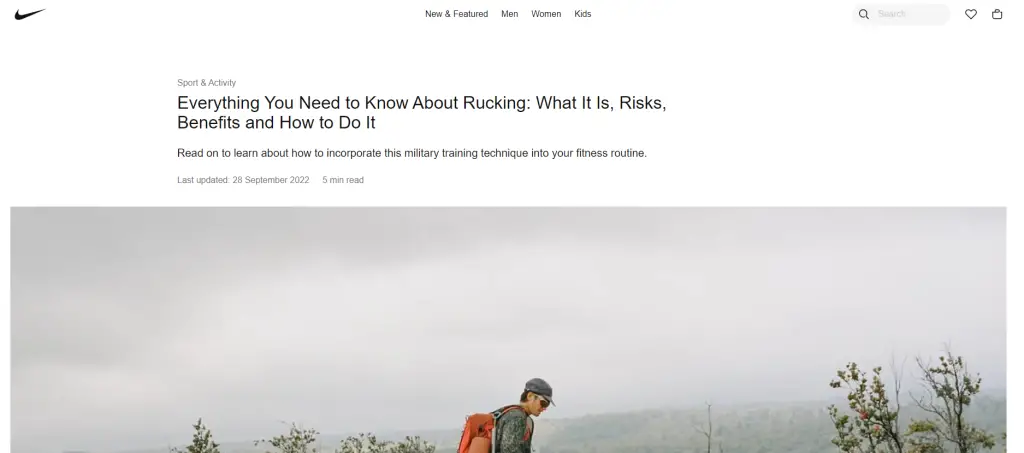 Nike introduces readers to Rucking