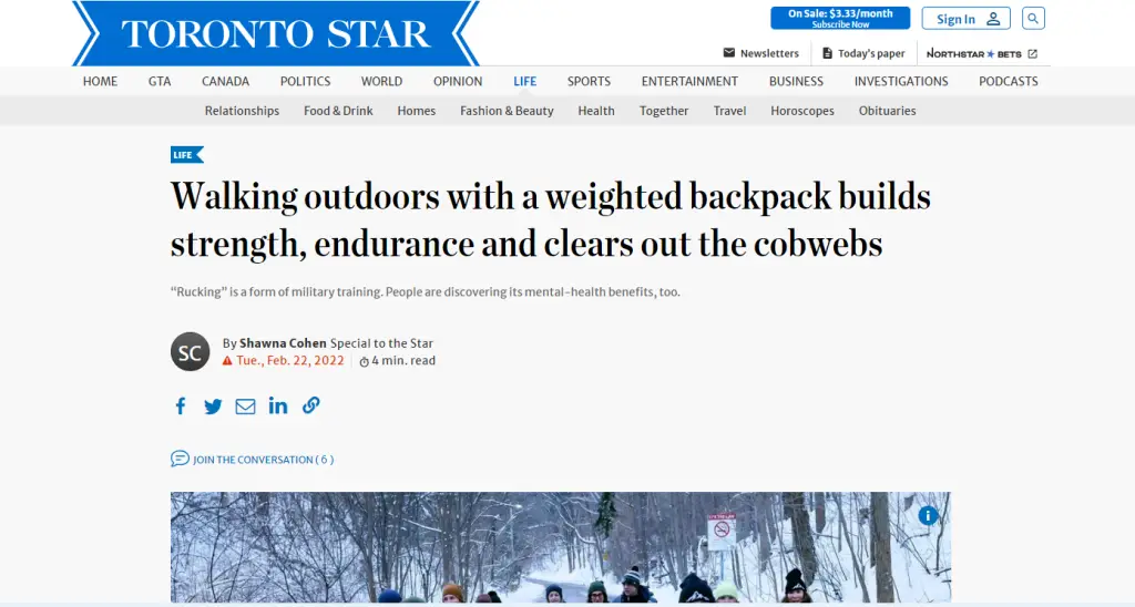 Toronto Star introduces readers to Rucking